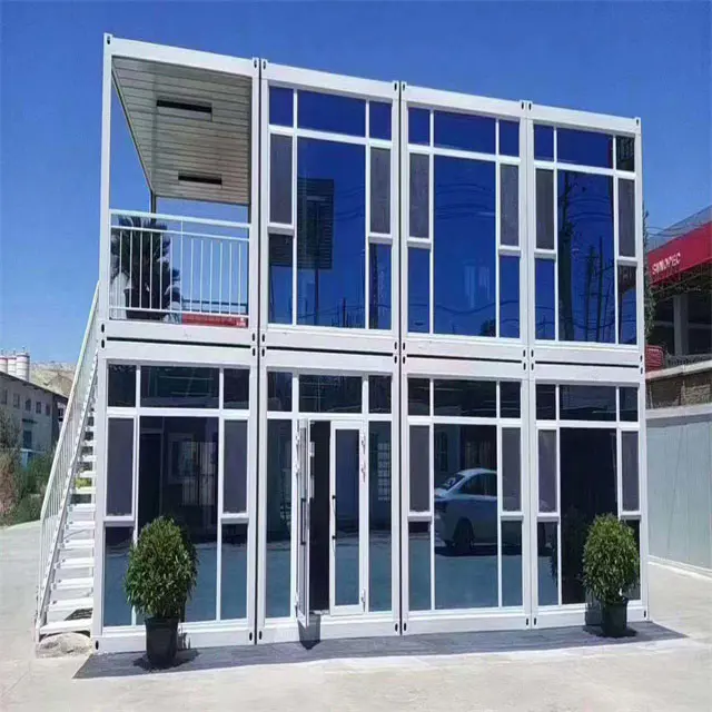 Casa de contêiner de pacote plano