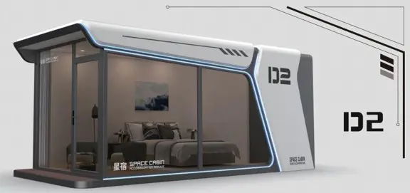 Experiência única de acampamento trazida pela cápsula espacial