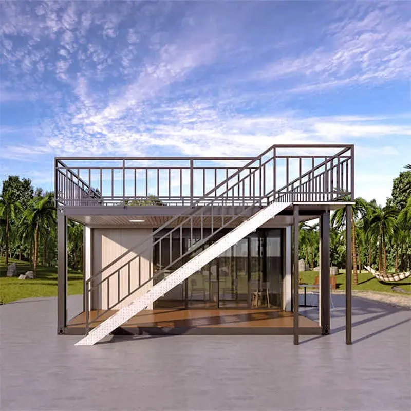 Qual é o princípio da construção para a construção da casa de contêineres de pacote plano