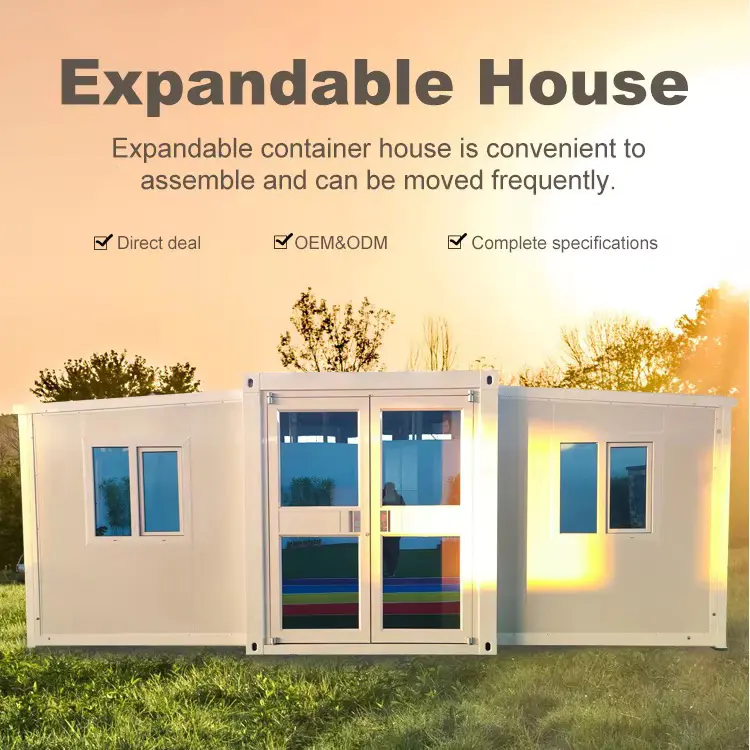 Uma casa expansível de 2 quartos é a solução de habitação moderna mais inteligente para vida e investimento flexíveis