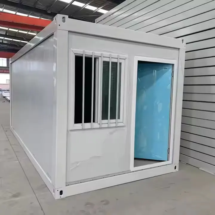 Casa de contêiner de 20 pés de pacote plano